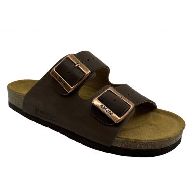 Polmar® Klapki Skórzane na Korku
